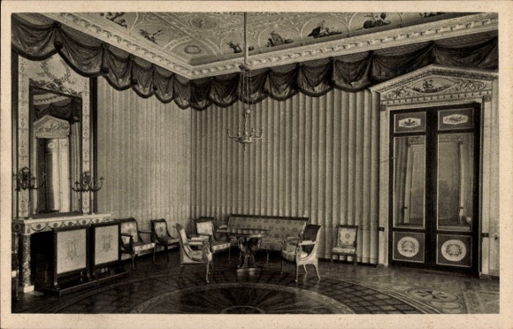 Postcard Würzburg am Main Lower Franconia, living room of the Residence