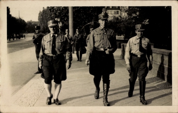 Photo Postcard Nuremberg in Middle Franconia, Right Party Congress 1933, SA men