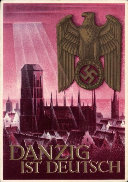 Postal stationery artist Postcard Klein, Gottfried, Danzig is German, WHW