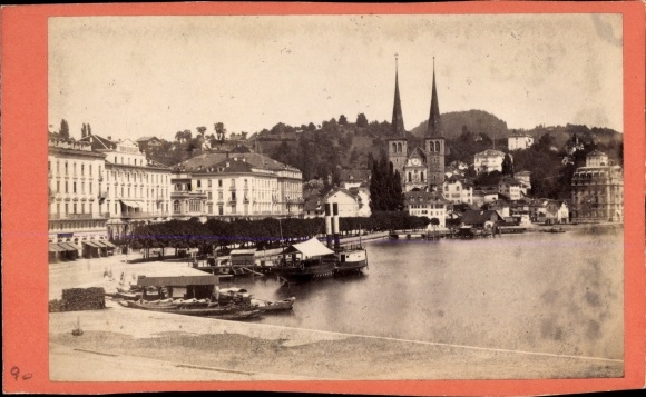 Photo Lucerne city Switzerland, partial view, les Quais