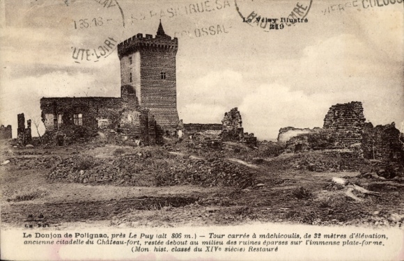 CPA Polignac Haute Loire, Le Donjon, près Le Puy
