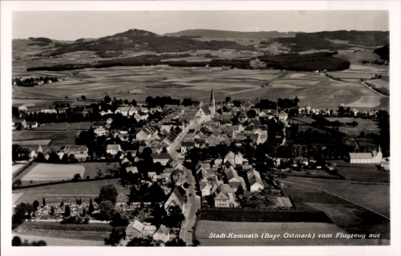 Postcard Kemnath in the Upper Palatinate, aerial photograph