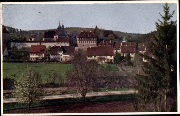 Ak Bebenhausen Tübingen am Neckar, Schloss, Teilansicht des Ortes