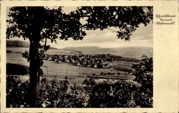 Ansichtkaart Unnau in het Westerwald, panorama