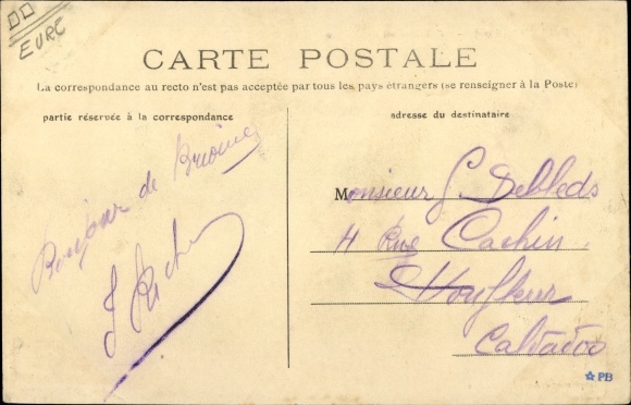 Postcard Brionne Eure, Boulevard de Valleville