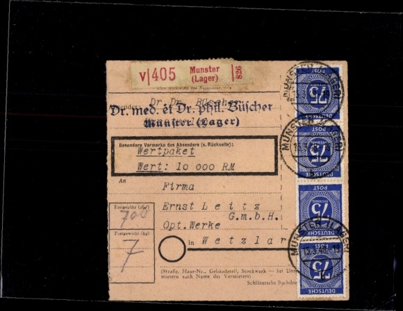 Michel nr 934 (8), 959 na karcie pakietu wartościowego
