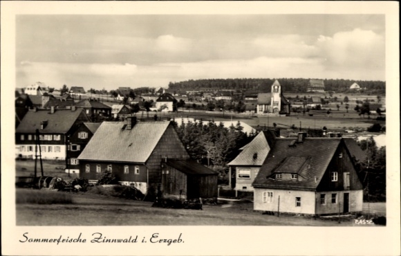 Ak Zinnwald Georgenfeld Altenberg im Erzgebirge, Ortsansicht