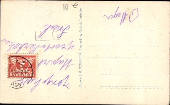 Postcard Borculo Gelderland, Stormramp 10 August 1925, Korte Wal