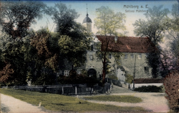 Ak Mühlberg an der Elbe, Schloss