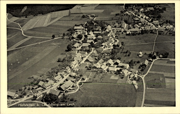 Postcard Hofstetten in Upper Bavaria, aerial photo