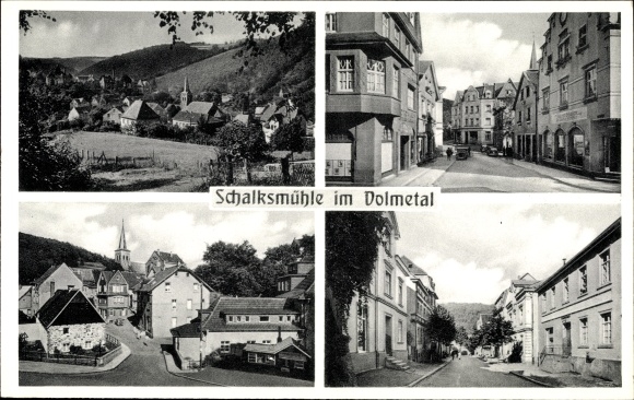 PC Schalksmühle in the Sauerland, partial view of the site, street section