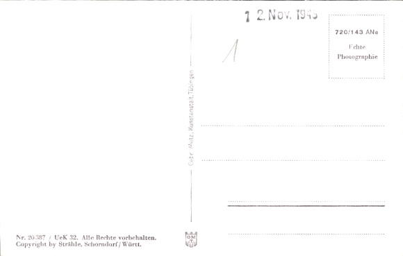 Postcard Karlsruhe in Baden, aerial photograph