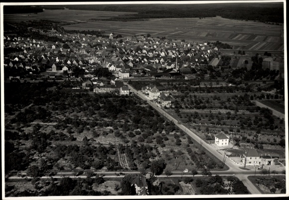 Foto Nauheim im Kreis Groß Gerau Hessen, Fliegeraufnahme