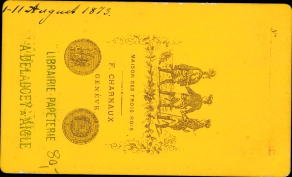 CDV Le Sepey Canton of Vaud, partial view, Hotel des Alpes, 1873