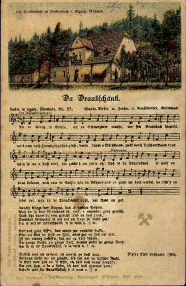 30 song cards, Anton Günther