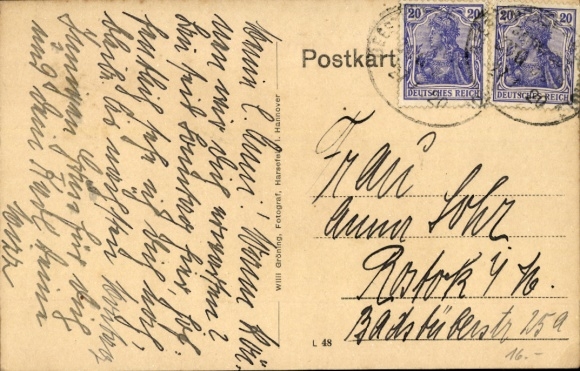 Postcard Harsefeld in Lower Saxony, Marktstraße