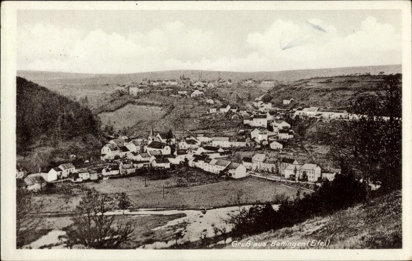 Postcard Bettingen in the Eifel, general view