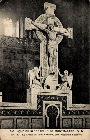 CPA Paris 18e Montmartre, Basilika Sacré-Cœur, Le Christ du banc d'œuvre