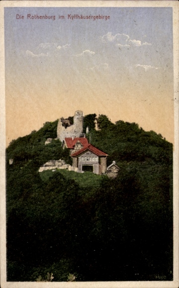 Ak Steinthaleben Kyffhäuserland in Thüringen, Rothenburg