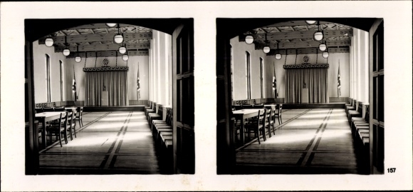 Stereo room image photo &quot;The NS model companies&quot;, No. 467 III/157 Geogr. Anstalt Verlagsbuchhandl. Gotha