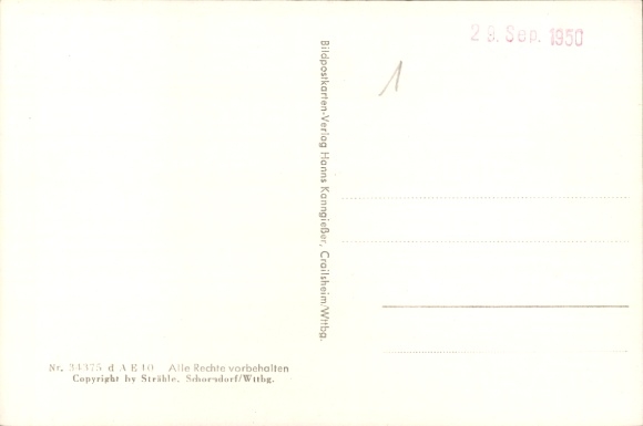 Postcard Herrsching am Ammersee, aerial photograph, Andechs Monastery