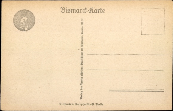 PC Schönhausen Elbe Saxony Anhalt, birthplace of Bismarck, on the occasion of d. 100 birthday