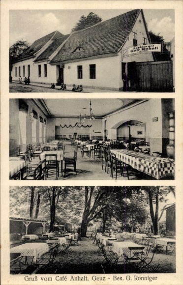 Ak Geuz Köthen in Anhalt, Café Anhalt