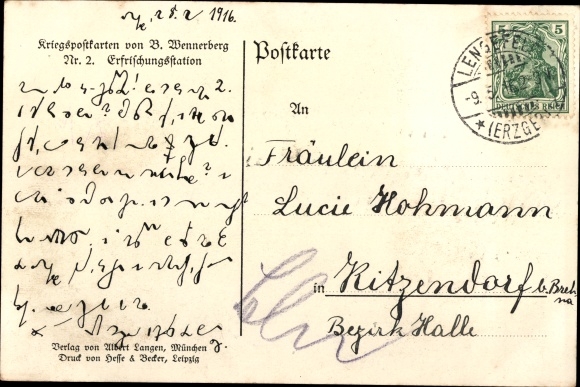 KP artysty Wennerberg, B., bufet, żołnierze dostają napoje, pociąg, kobiety