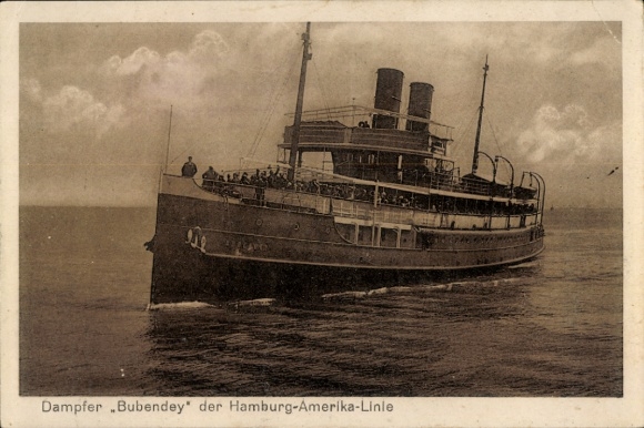 PC steamer Bubendey, HAPAG