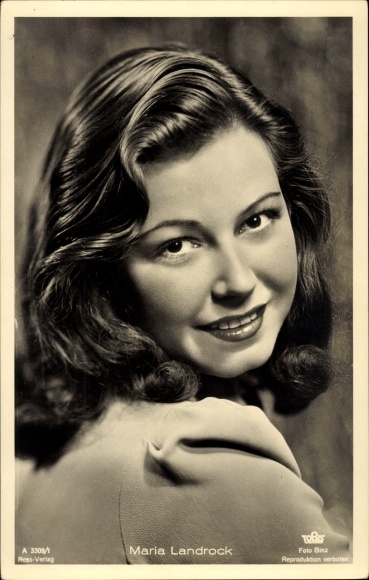 Postcard actress Maria Landrock, portrait, Ross Verlag 3309/1