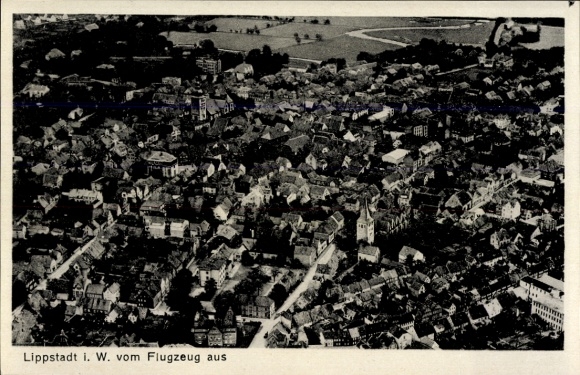Postcard Lippstadt in Westphalia, aerial photograph