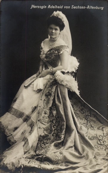 Ak Herzogin Adelheid von Sachsen Altenburg