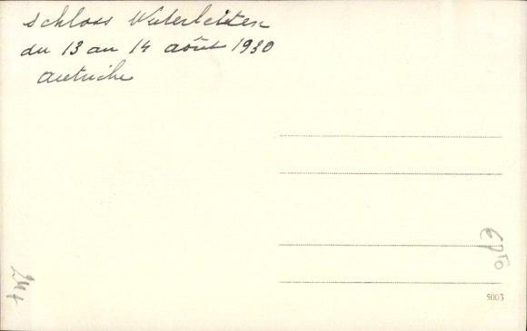 Ak Österreich, Blick zu einem Schloss im August 1930