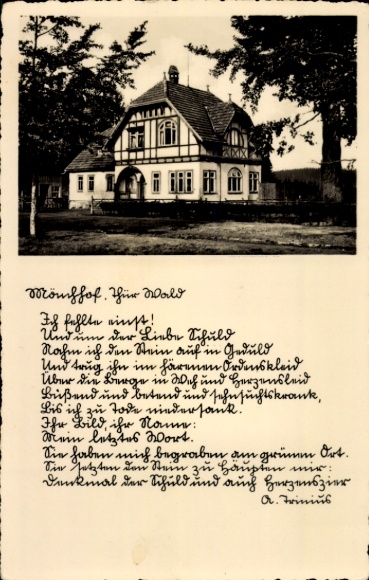 Photo Postcard Elgersburg in the Ilm district of Thuringia, The Mönchshof from the outside