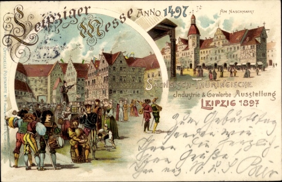 lito Leipzig w Saksonii, Targi Lipskie 1497, Am Naschmarkt, Auerbachs Hof