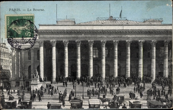 Ansichtkaart Parijs II, La Bourse