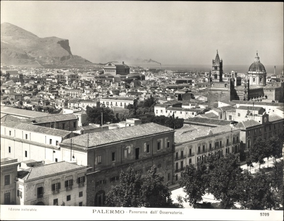 foto Palermo Sicilia, Panorama dall'Osservatorio, rond 1900