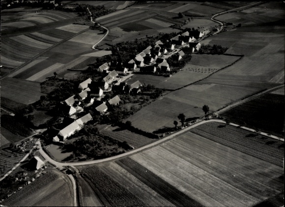 Foto Ort bei Gunzenhausen in Mittelfranken, Fliegeraufnahme