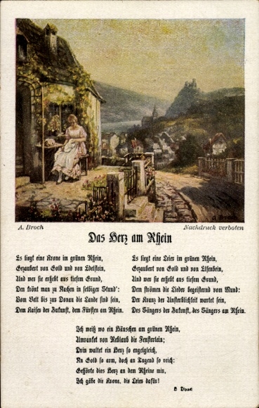 Artysta Song KP Broch, A., Serce na Renie, W zielonym Renie leży korona