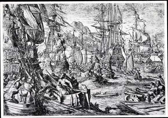 Collection picture robber state England, The Spanish silver fleet is plundered by English pirates