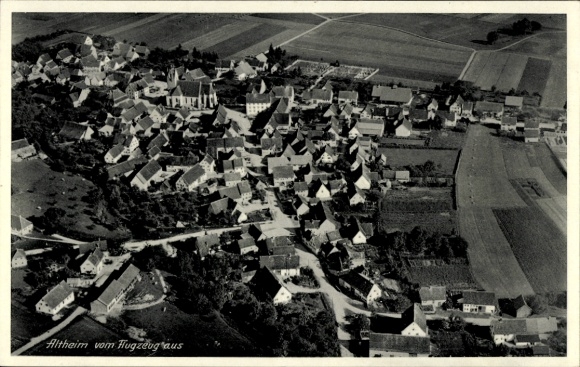 Ak Altheim Alb Württemberg, Fliegeraufnahme