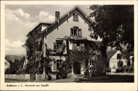 Postcard Kressbronn am Bodensee, winery and wine bars at the chapel