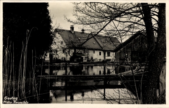 Photo Postcard Gauting in Upper Bavaria, Historic Rice Mill