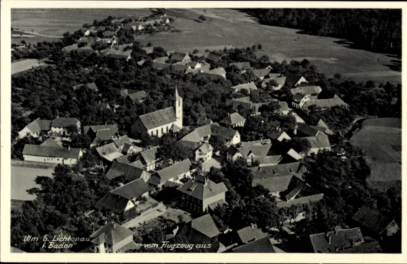Ak Ulm Lichtenau in Baden, Fliegeraufnahme