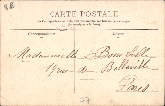 Ak Ozouer le Voulgis Seine et Marne, Rue de Chaumes