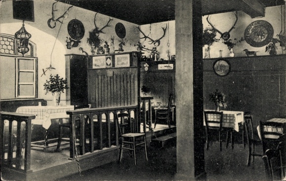 Ak Leutenberg in Thüringen, Schloss Friedensburg, Altdeutsches Zimmer