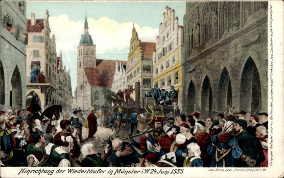 PC Münster in Westphalia, Execution of the Anabaptists, 1535