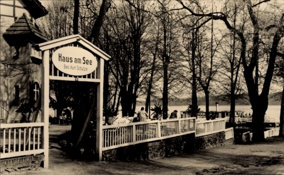 Ak Ferch Schwielowsee, Huis aan het meer, eigenaar Kurt Schulze