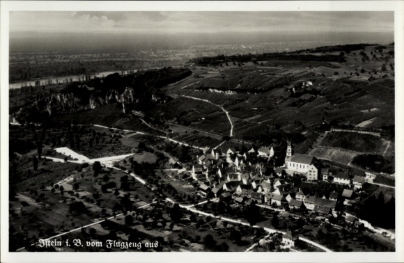 Postcard Stein in Baden, aerial photograph