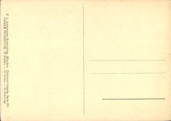 Artist Postcard Feuerbach, A., Pieta